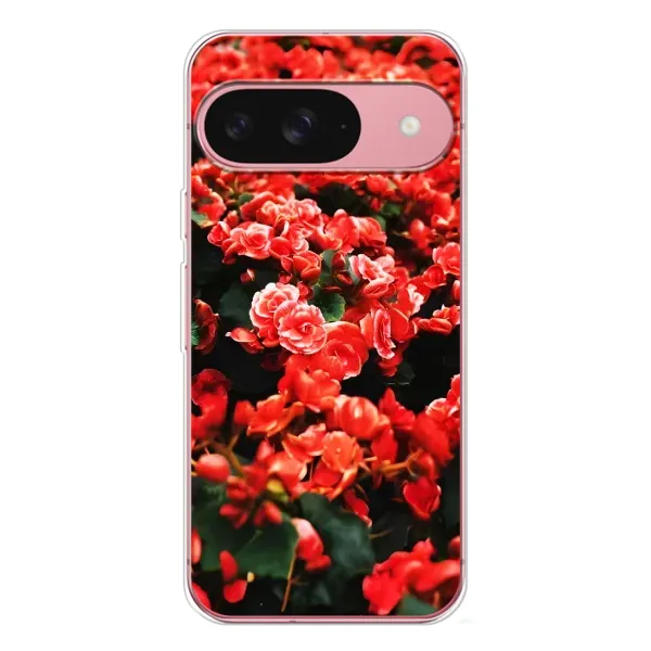 Чехол с принтом «Цветы красные» для Google Pixel 10