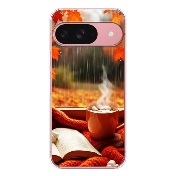 Чохол з принтом «Кава і дощ» для Google Pixel 10 Чохол з принтом «Кава і дощ» для Google Pixel 10