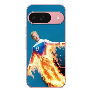 Чехол с принтом «Человек-факел в огне» для Google Pixel 10