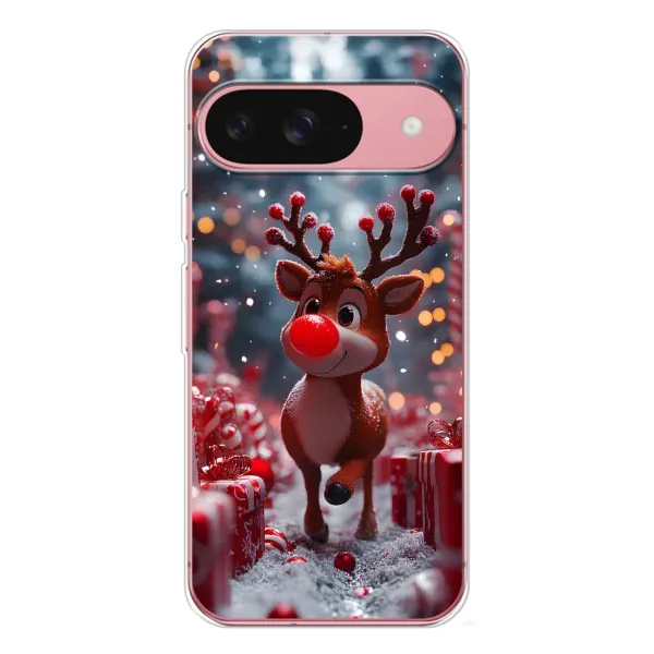 Чехол с принтом «Олень среди подарков» для Google Pixel 10