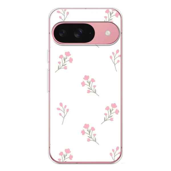 Чохол з принтом «Рожеві квіти» для Google Pixel 10