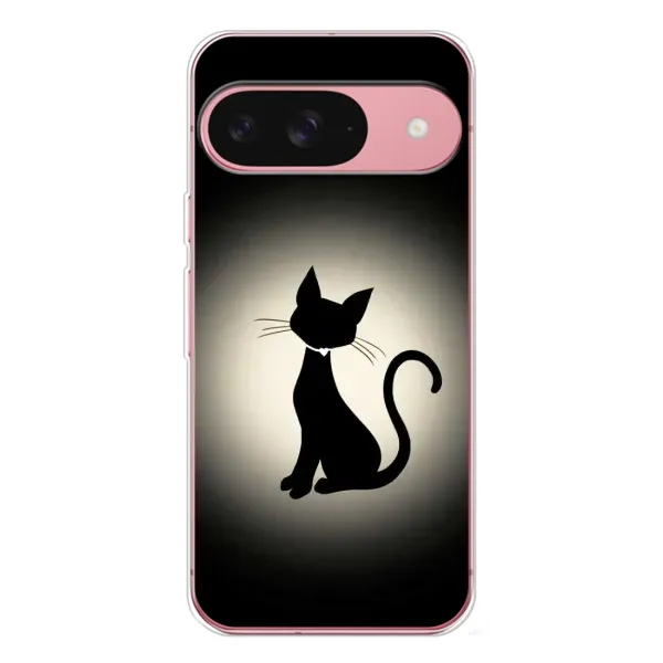 Чохол з принтом «Силует котика» для Google Pixel 10