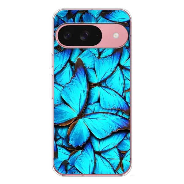 Чехол с принтом «Синие бабочки» для Google Pixel 10