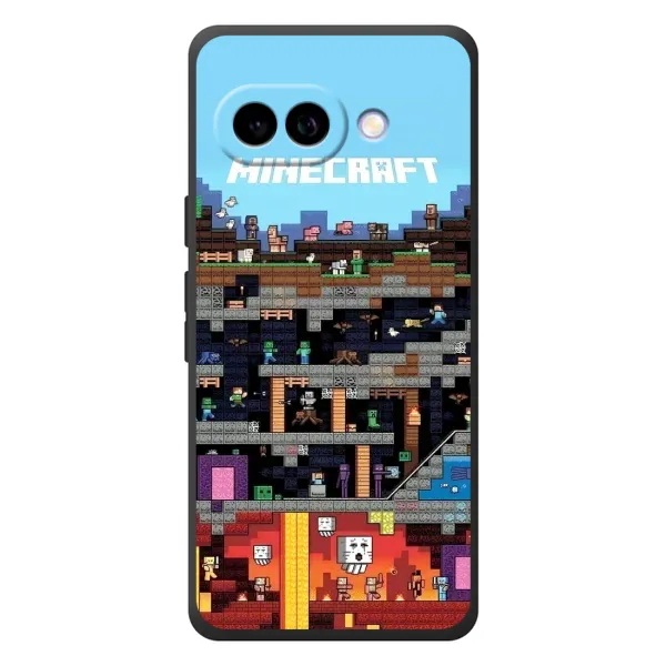 Чехол с принтом «фон Minecraft» для Google Pixel 10a
