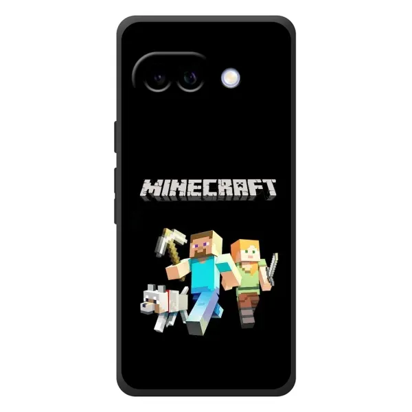 Чехол с принтом «герои Minecraft» для Google Pixel 10a