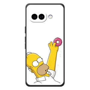 Чjхол з Сімпсонами для Google Pixel 10a (VPrint) (Гомер з пончиком)