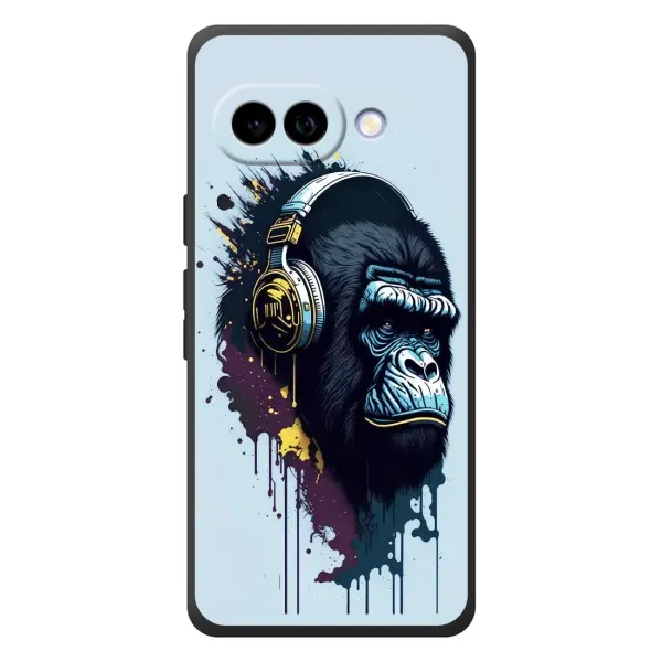 Чохол з принтом «Горила в навушниках» для Google Pixel 10a