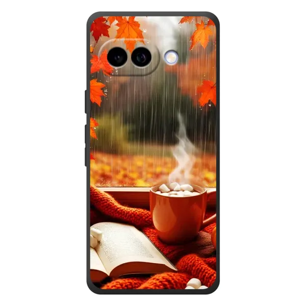 Чохол з принтом «Кава і дощ» для Google Pixel 10a