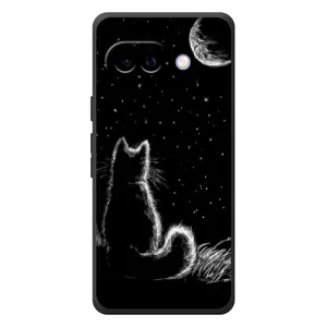 Чехол с принтом для Google Pixel 10a (AlphaPrint) Модные коты