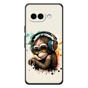 Чохол з принтом «Макака в навушниках» для Google Pixel 10a