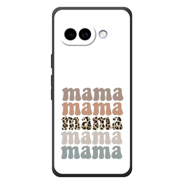 Чехол с принтом «Текстовый коллаж мама» для Google Pixel 10a