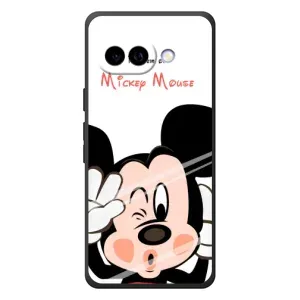 Эксклюзивный чехол для Google Pixel 10a (AlphaPrint - Мультяшные) (Маус Микки)