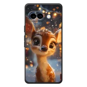 Чехол с принтом «Олененок среди гирлянд» для Google Pixel 10a