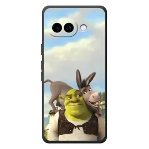 Чохол з мультфільмом Шрек на Google Pixel 10a (Шрек та Осел)