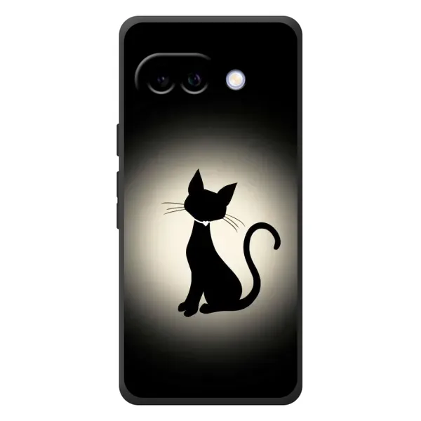 Чехол с принтом «Силуэт котика» для Google Pixel 10a