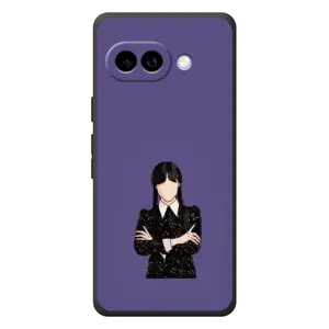 Чохли Венсдей на Google Pixel 10a Уенсдей (AlphaPrint) (Венздей у чорному)