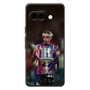 Чехол с футболистом Ламин Ямаль Google Pixel 10a (Ямаль с кубком)