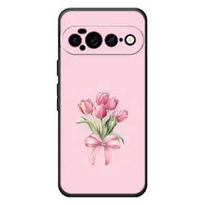 Чохол з розовим принтом для Google Pixel 11 Pro XL (Букет квітів)