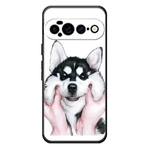 Чехлы с собаками для Google Pixel 11 Pro XL (VPrint) (Довольный Хаски)