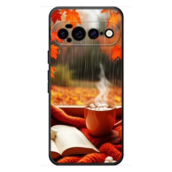 Чехол с принтом «Кофе и дождь» для Google Pixel 11 Pro XL