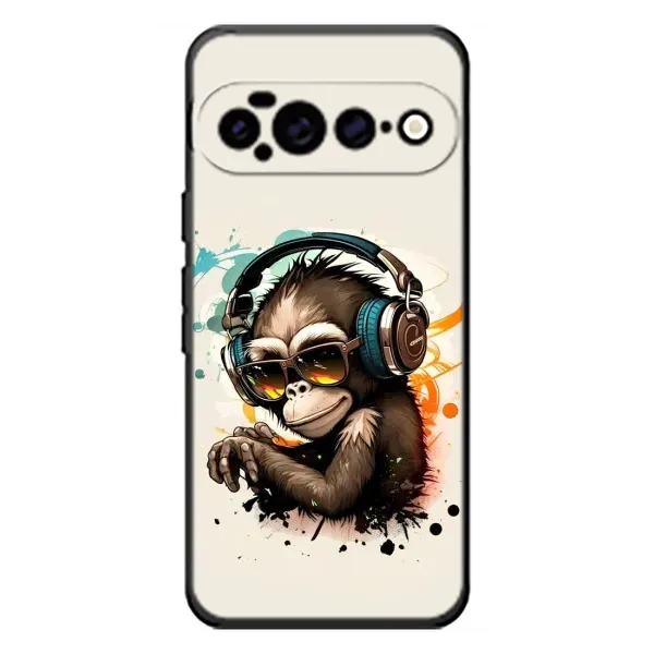 Чехол с принтом «Макака в наушниках» для Google Pixel 11 Pro XL Чехол с принтом «Макака в наушниках» для Google Pixel 11 Pro XL