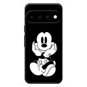 Эксклюзивный чехол для Google Pixel 11 Pro XL (AlphaPrint - Мультяшные) (Микки на черном)