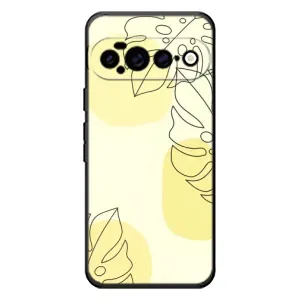 Силконовий чохол з принтом в квітах на Google Pixel 11 Pro XL (Жовта монстера арт)