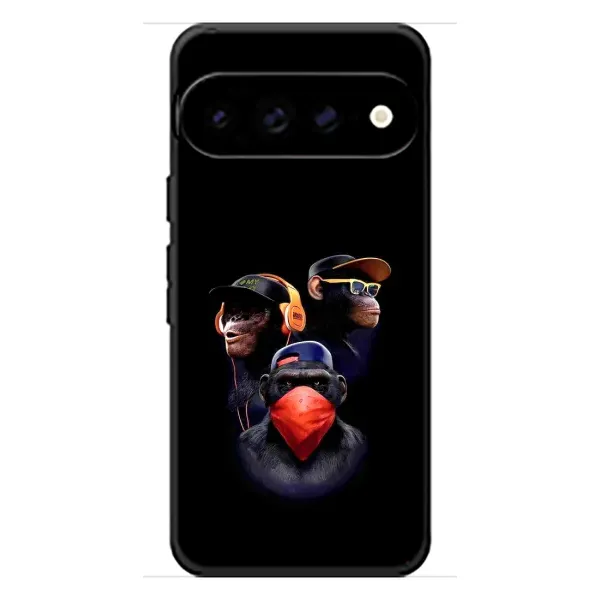 Чехол с принтом «Три обезьяны» для Google Pixel 11 Pro XL Чехол с принтом «Три обезьяны» для Google Pixel 11 Pro XL