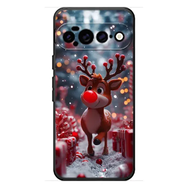 Чехол с принтом «Олень среди подарков» для Google Pixel 11 Pro XL Чехол с принтом «Олень среди подарков» для Google Pixel 11 Pro XL