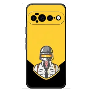 Чеjхол PUBG для Гугл Піксель 11 Про ХЛ (AlphaPrint) (Пабг в шоломі)