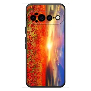 Чехол с картинкой (Стильные) для Гугл Пиксель 11 Про ХЛ - (AlphaPrint) (Поле тюльпанов)