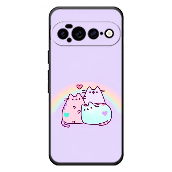 Чехол с принтом «Радужные котики» для Google Pixel 11 Pro XL Чехол с принтом «Радужные котики» для Google Pixel 11 Pro XL
