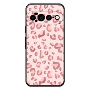 Чохол з розовим принтом для Google Pixel 11 Pro XL (Рожевий леопард)