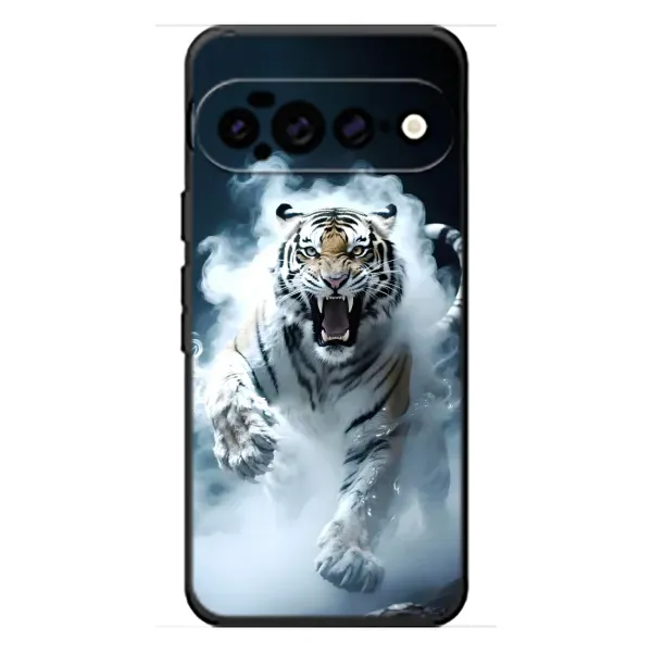 Чехол с принтом «Белый тигр в дыму» для Google Pixel 11 Pro XL Чехол с принтом «Белый тигр в дыму» для Google Pixel 11 Pro XL