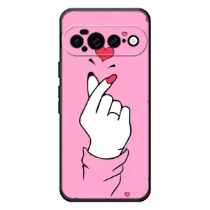 Чехол с принтом для Google Pixel 11 Pro XL (AlphaPrint - Знак сердечка)