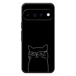 Чехол с рисунком кот на Google Pixel 11 Pro (Равнодушный кот)