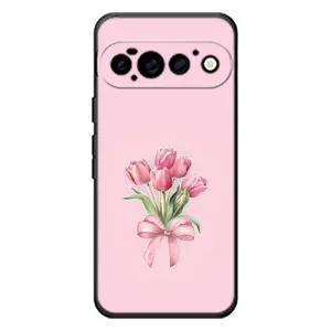 Чохол з розовим принтом для Google Pixel 11 Pro (Букет квітів)