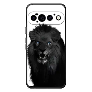 Чехлы с картинками животных Google Pixel 11 Pro (Черный ЛЕВ)