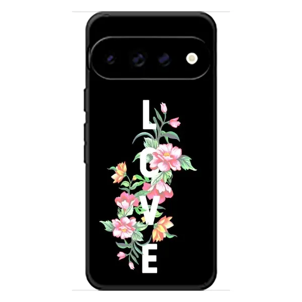 Чохол з принтом «Квіти LOVE» для Google Pixel 11 Pro