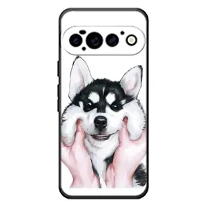 Чехлы с собаками для Google Pixel 11 Pro (VPrint) (Довольный Хаски)
