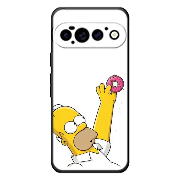 Чохол з принтом «Гомер з пончиком» для Google Pixel 11 Pro Чохол з принтом «Гомер з пончиком» для Google Pixel 11 Pro