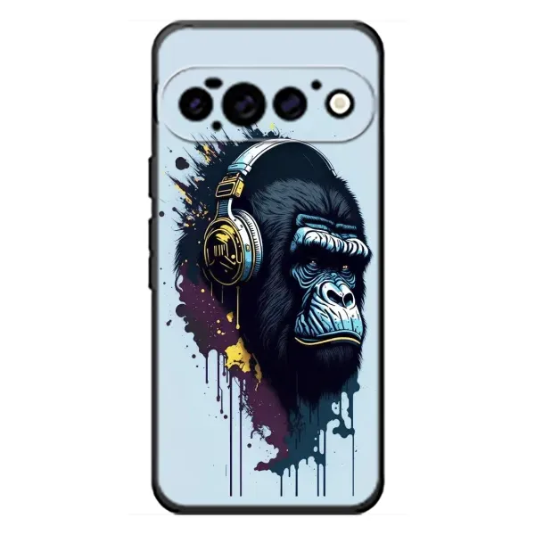 Чехол с принтом «Горилла в наушниках» для Google Pixel 11 Pro Чехол с принтом «Горилла в наушниках» для Google Pixel 11 Pro