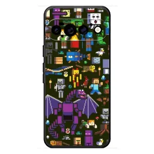 Чохол Майнкрафт на Google Pixel 11 Pro (AlphaPrint) Minecraft (Колаж Майнкрафт)