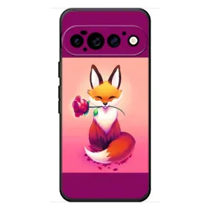 Чехлы с картинкой Лисички для Google Pixel 11 Pro (VPrint) (Лисичка с розочкой)