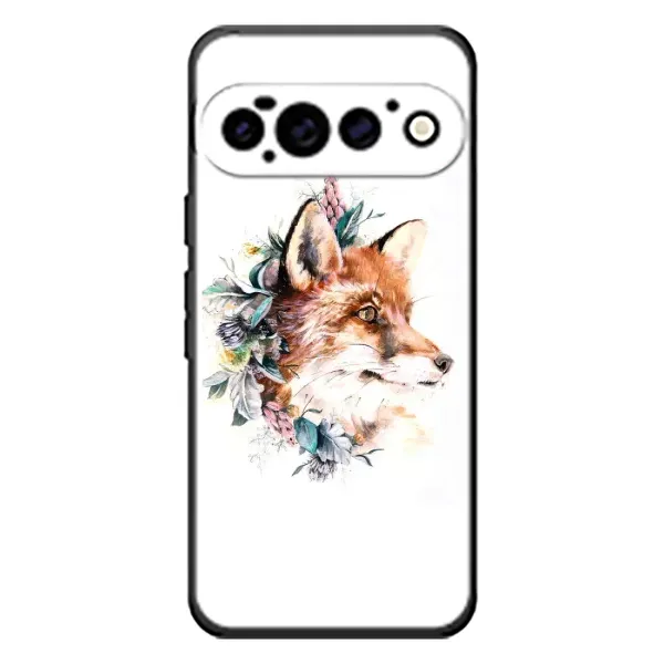 Чохол з принтом «Лиса в квітах» для Google Pixel 11 Pro Чохол з принтом «Лиса в квітах» для Google Pixel 11 Pro