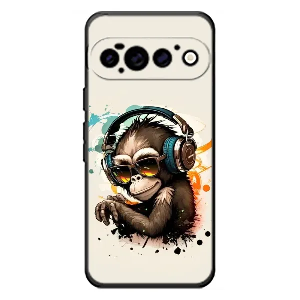 Чехол с принтом «Макака в наушниках» для Google Pixel 11 Pro Чехол с принтом «Макака в наушниках» для Google Pixel 11 Pro