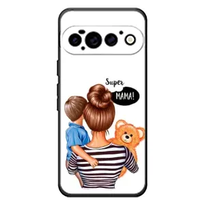 Чохол з друком для Google Pixel 11 Pro - (Мама з дитинкою) (AlphaPrint) (Мама з синочком)