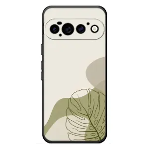 Силконовий чохол з принтом в квітах на Google Pixel 11 Pro (Зелена монстера дизайн)