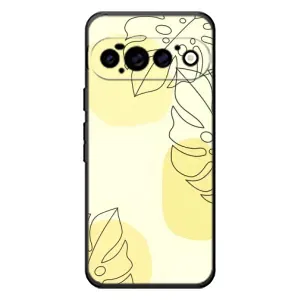Силконовий чохол з принтом в квітах на Google Pixel 11 Pro (Жовта монстера арт)
