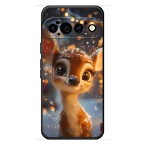 Яскравий чохол для Google Pixel 11 Pro з Зимові Оленята (Оленятко серед гірлянд)